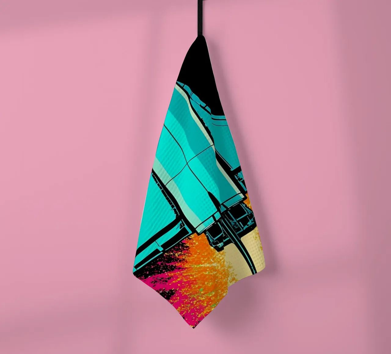 Navette spatiale - Pop Art torchon de ColorCrash Gallery