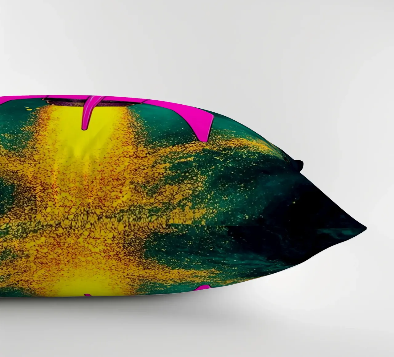 Lancio di una nave spaziale - Pop Art cuscino da ColorCrash Gallery