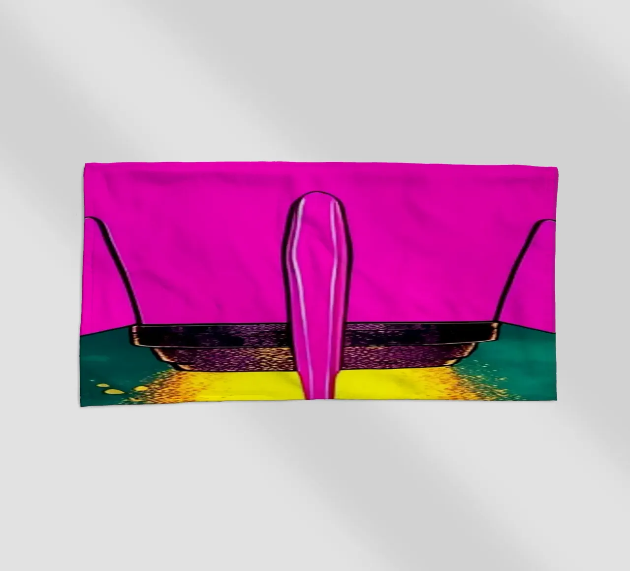 Lancio di una nave spaziale - Pop Art telo mare da ColorCrash Gallery
