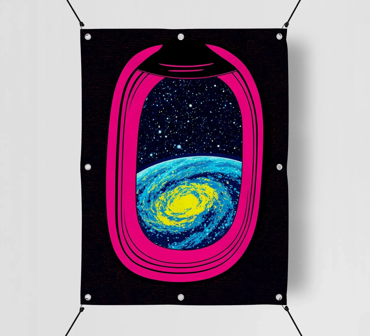 Ruimtevenster - Pop Art pvc-zeil van ColorCrash Gallery