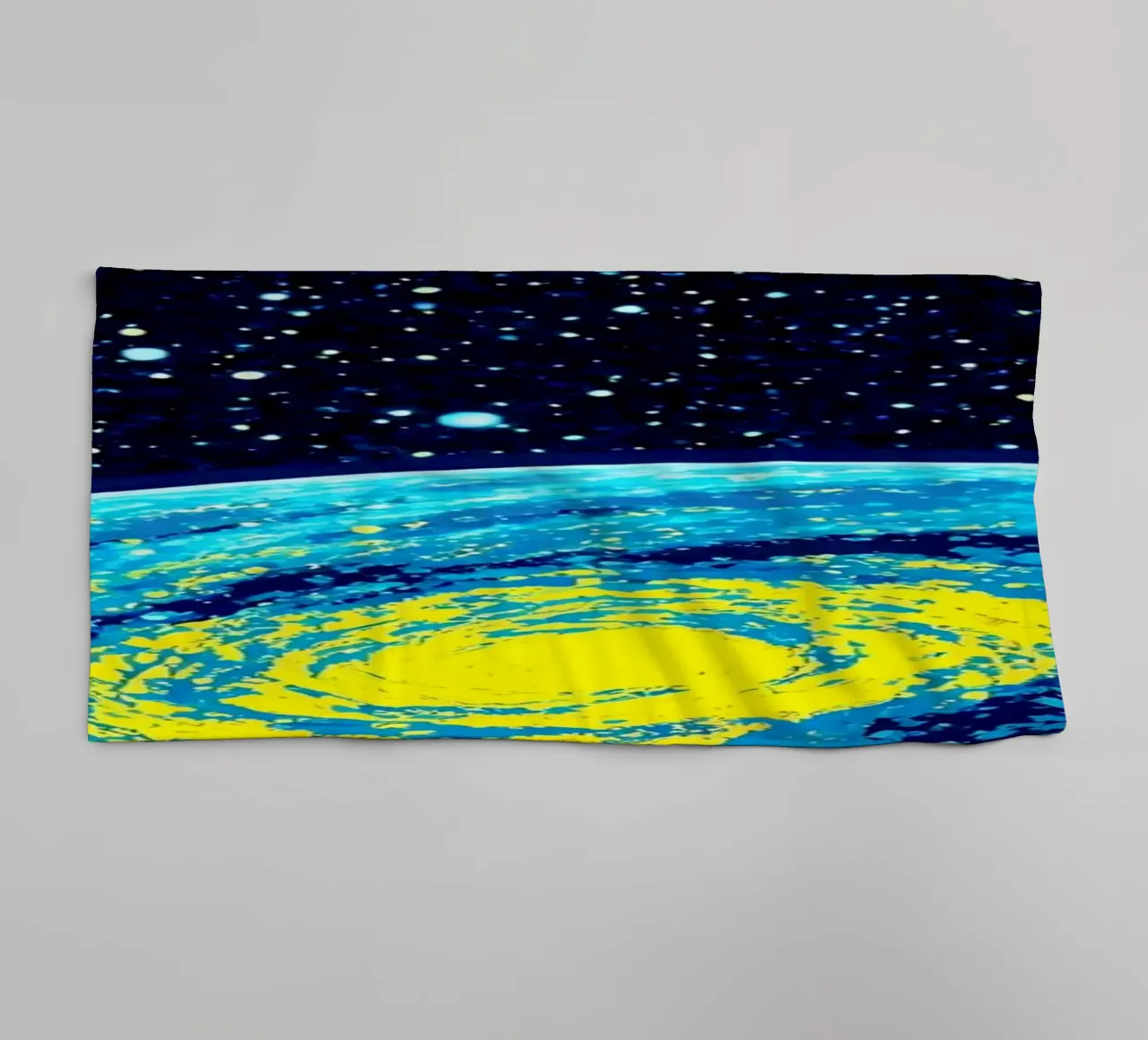 Space Window - Pop Art towel by ColorCrash Gallery