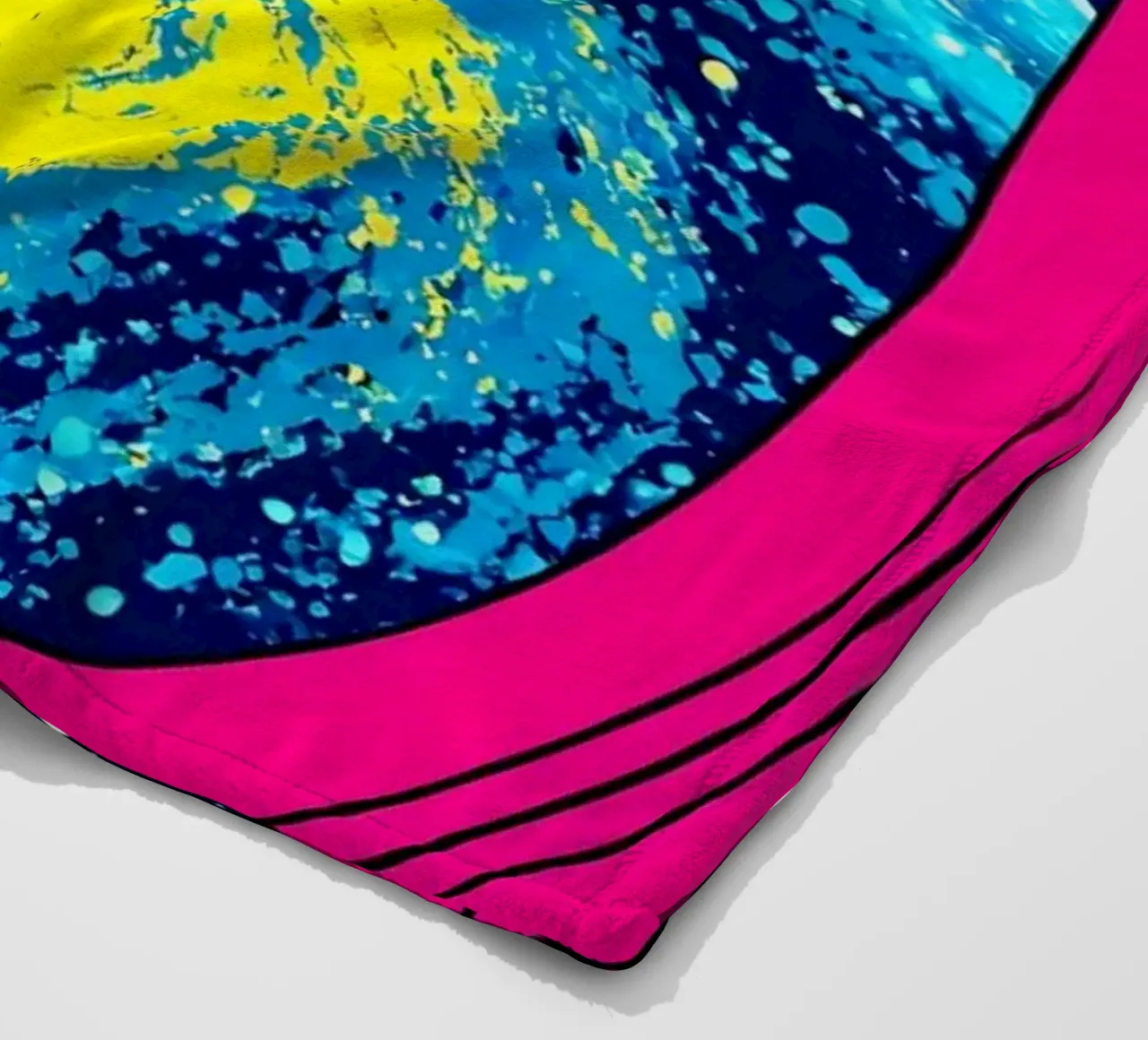 Space Window - Pop Art fleece blanket by ColorCrash Gallery