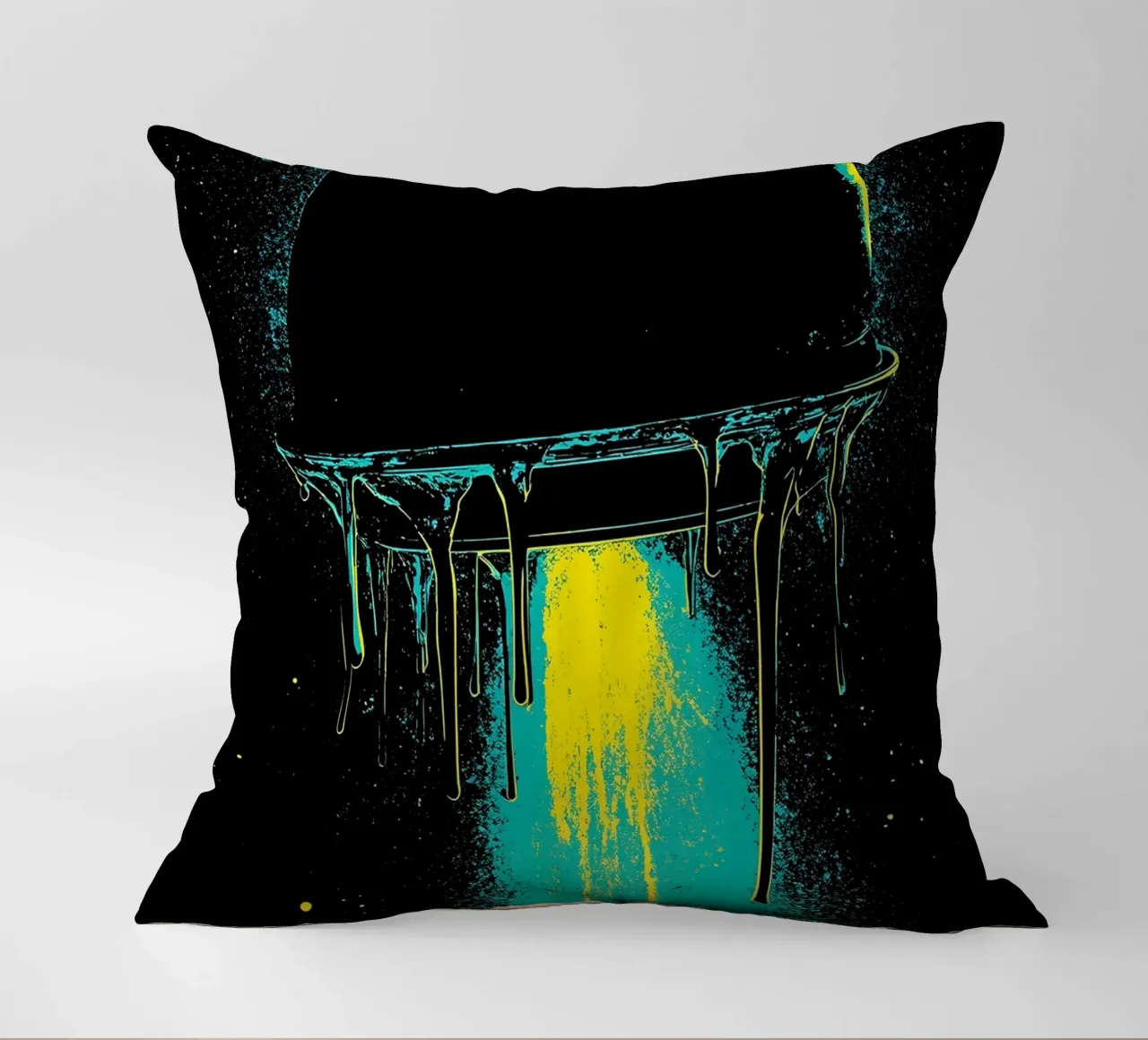 Astronave che gocciola - Pop Art cuscino da ColorCrash Gallery