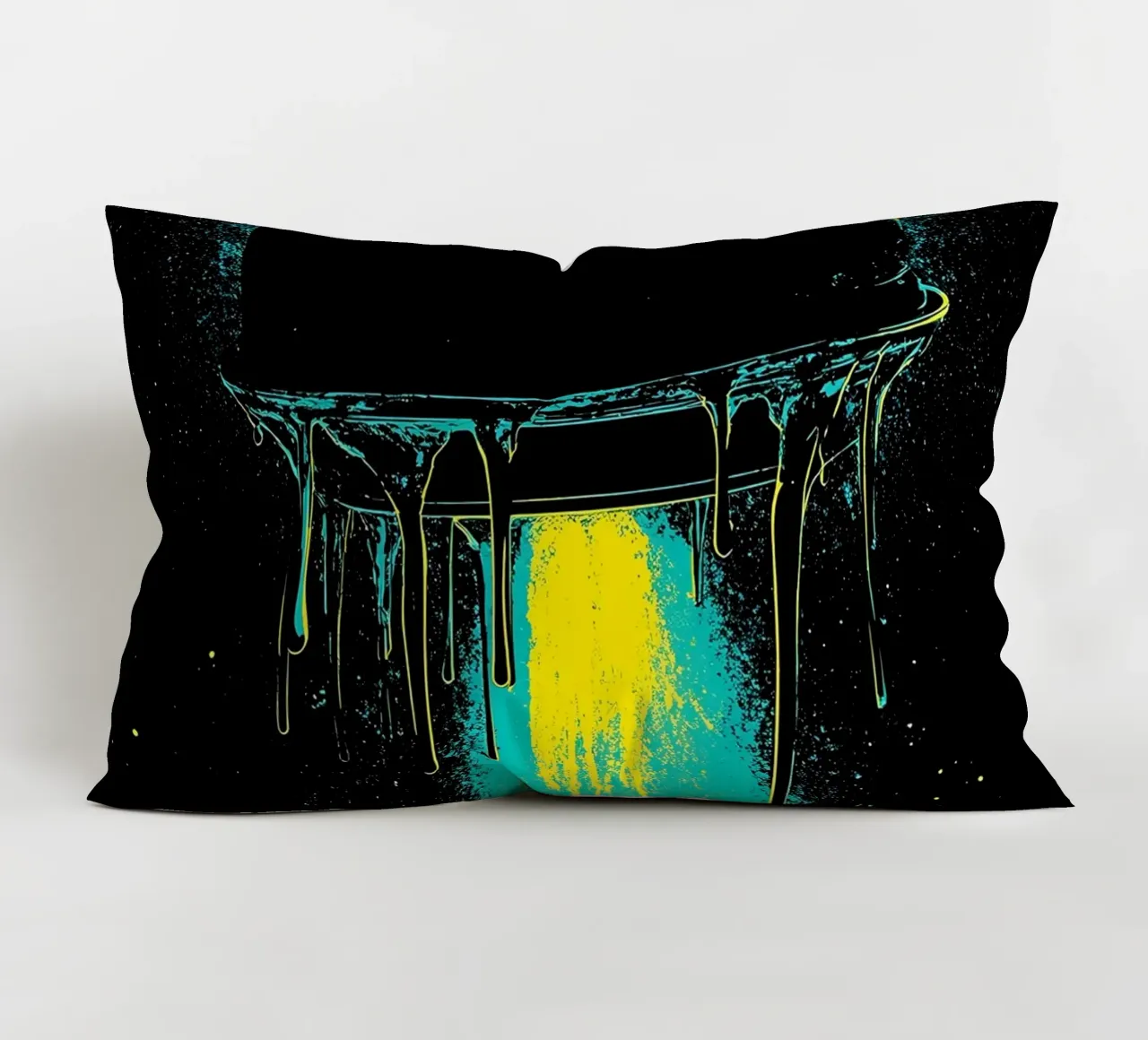 Astronave che gocciola - Pop Art cuscino da ColorCrash Gallery
