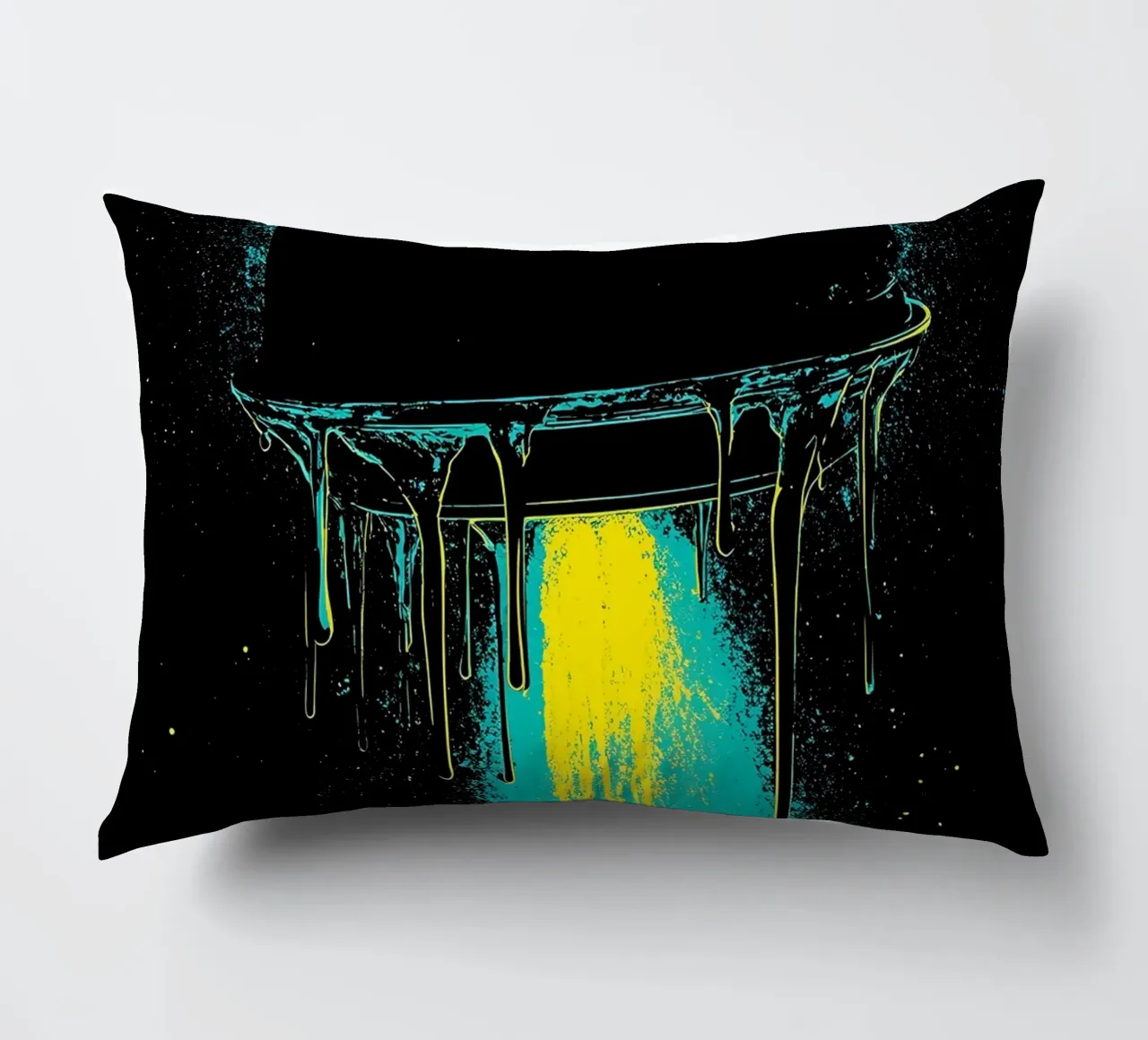 Astronave che gocciola - Pop Art cuscino da ColorCrash Gallery