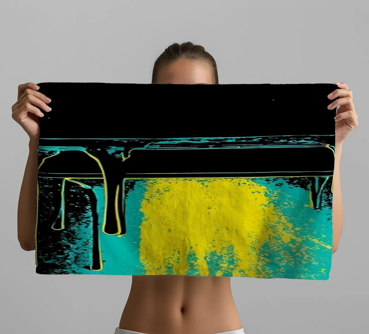 Spaceship Dripping - Pop Art towel by ColorCrash Gallery
