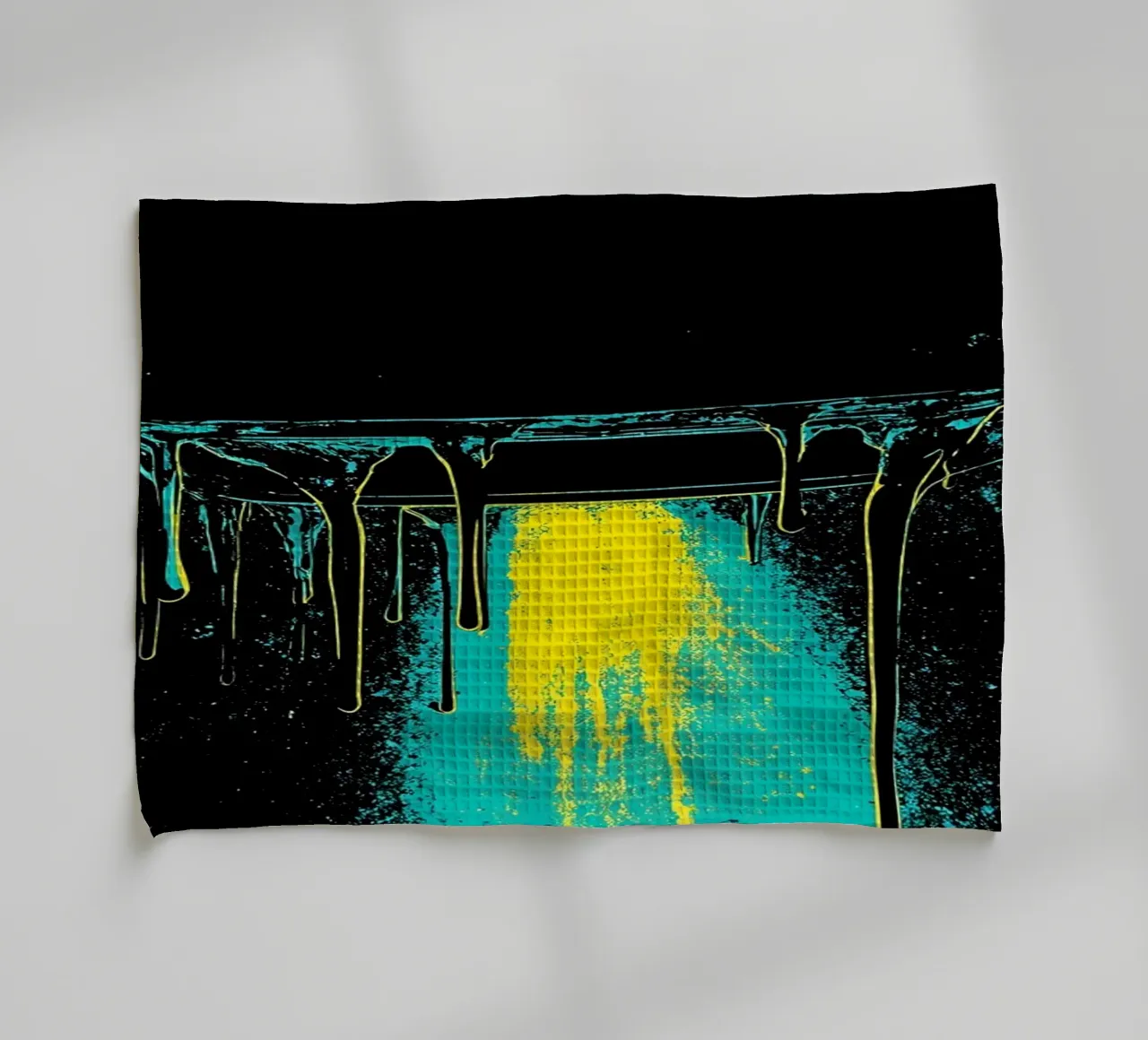 Spaceship Dripping - Pop Art torchon de ColorCrash Gallery