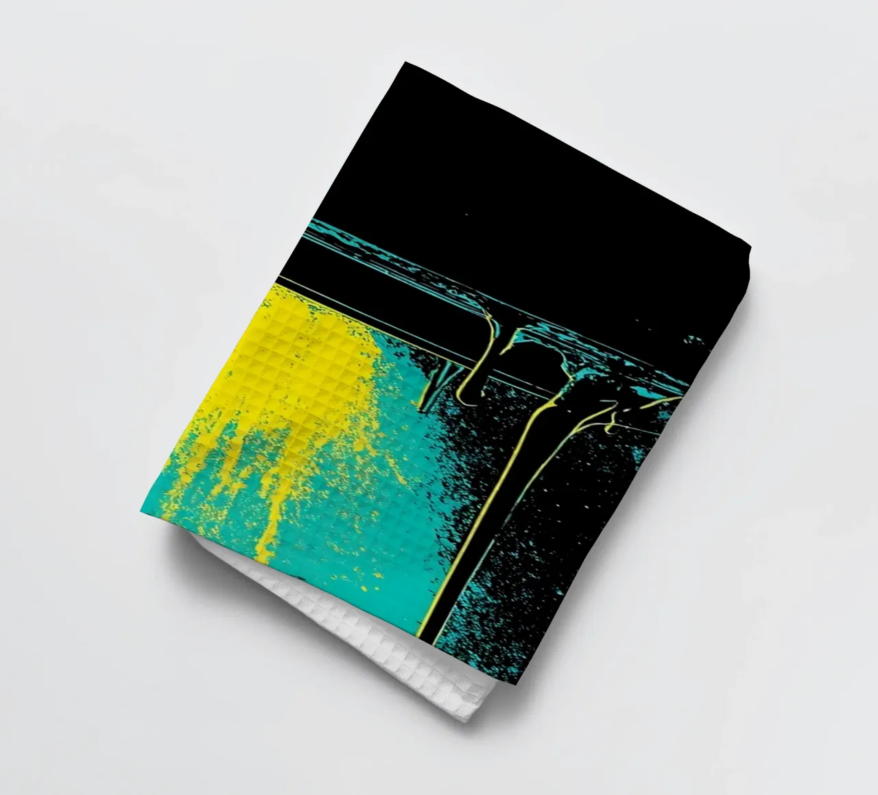 Spaceship Dripping - Pop Art torchon de ColorCrash Gallery