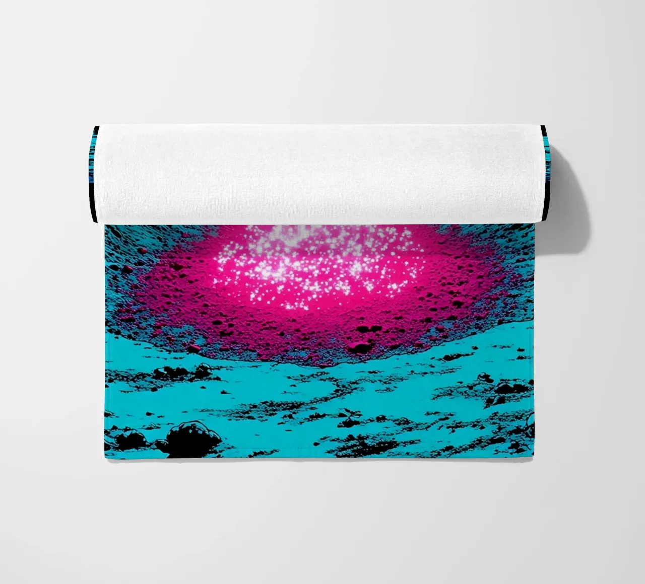 Raggio spaziale sulla luna - Pop Art telo mare da ColorCrash Gallery