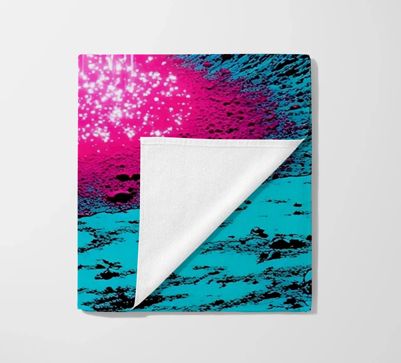 Raggio spaziale sulla luna - Pop Art telo mare da ColorCrash Gallery