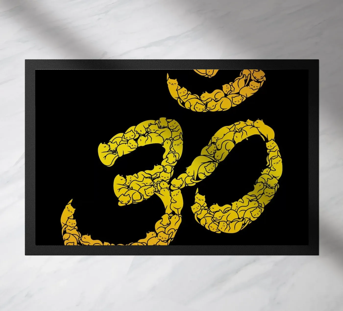 Om Cat Fußmatte von Tobe Fonseca