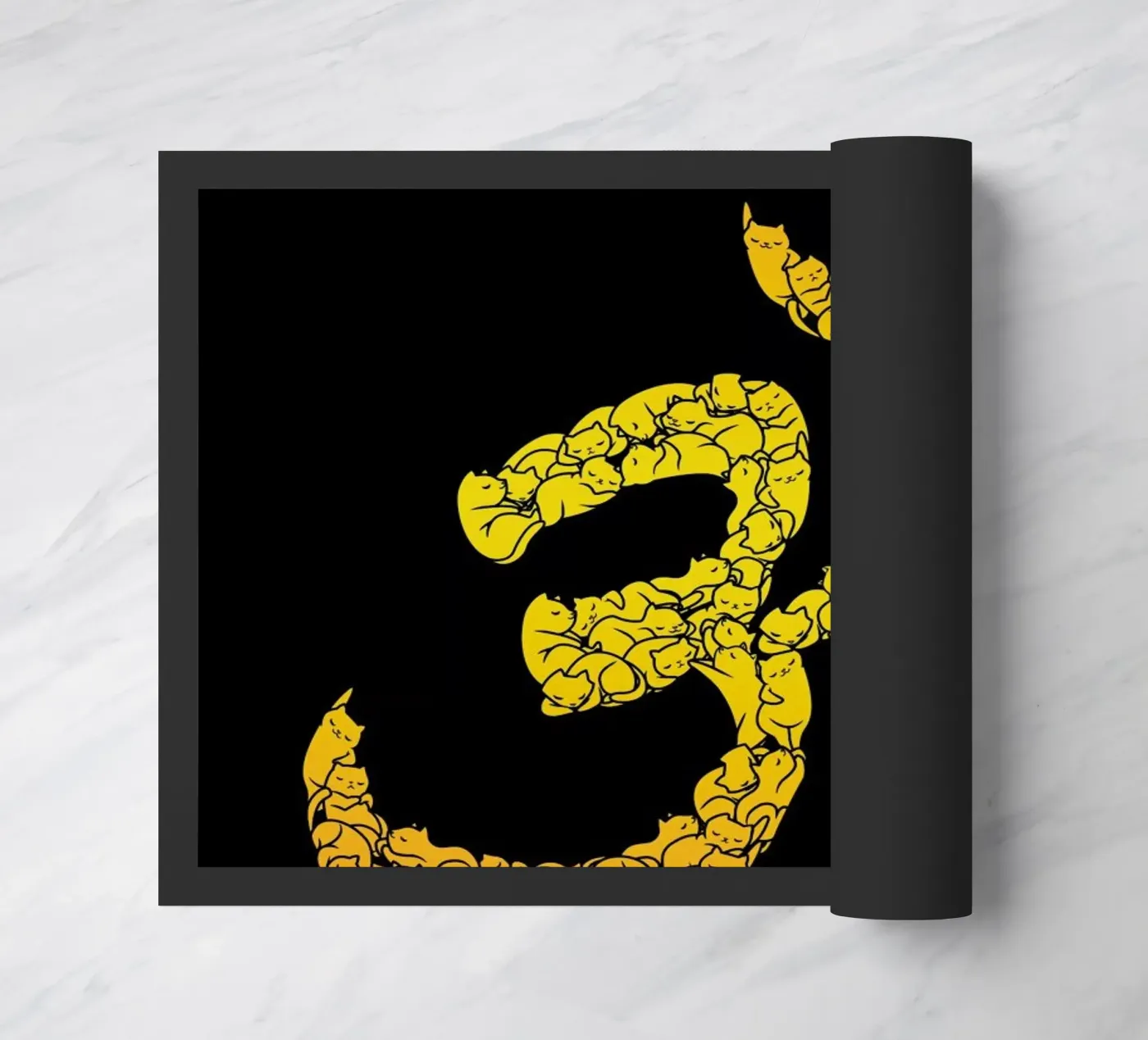 Om Cat Fußmatte von Tobe Fonseca