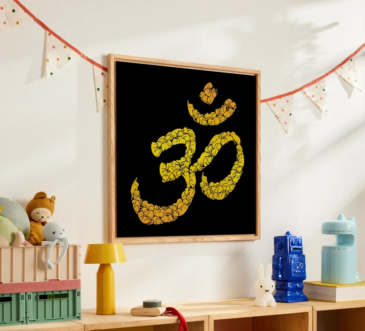 Om Cat Acryl-Glas von Tobe Fonseca