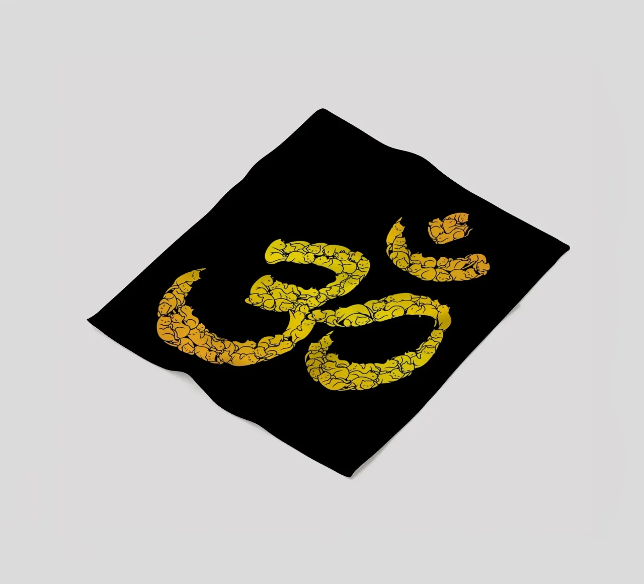 Om Cat coperta in pile da Tobe Fonseca