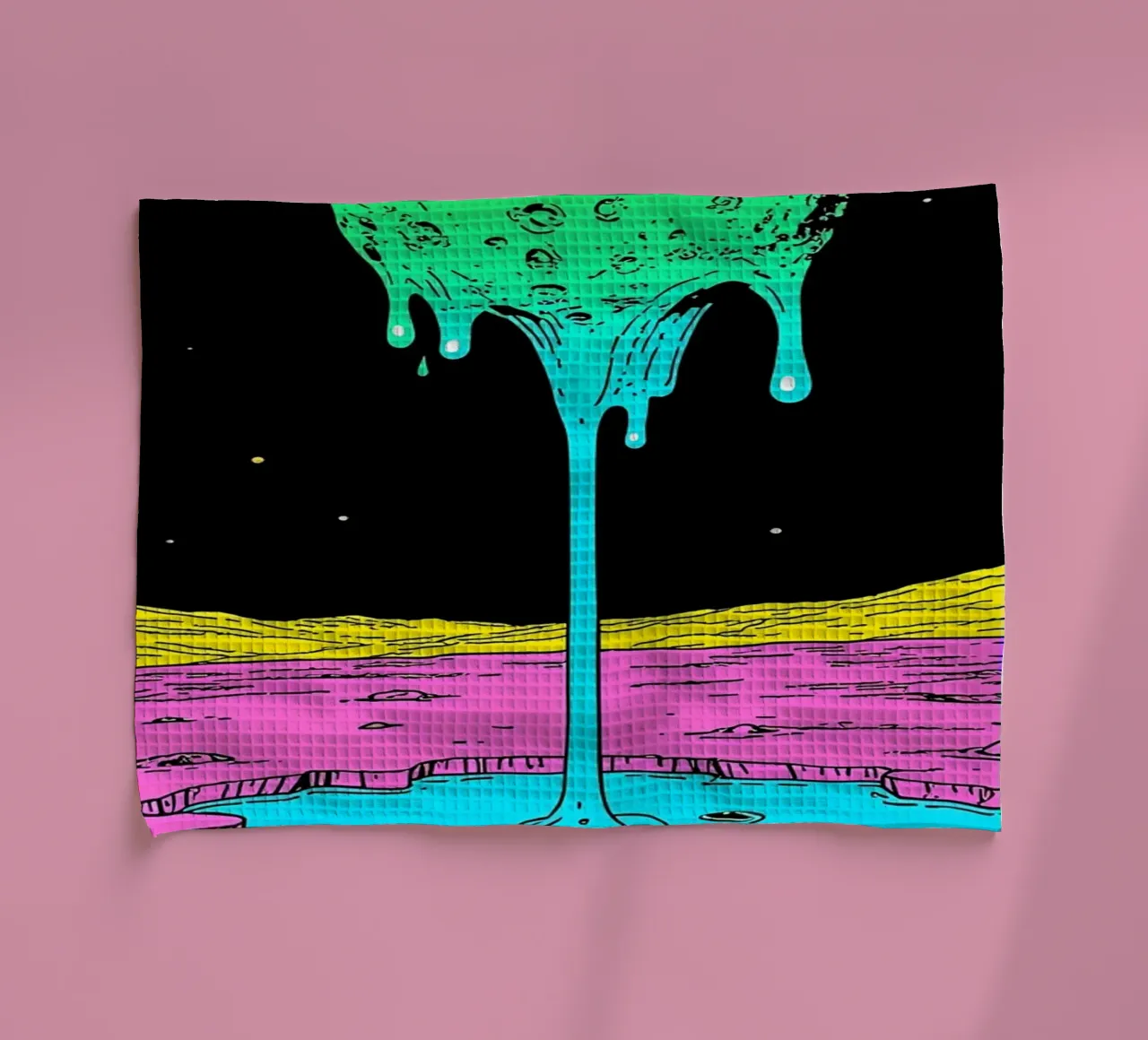 Lune fondante - Pop Art torchon de ColorCrash Gallery