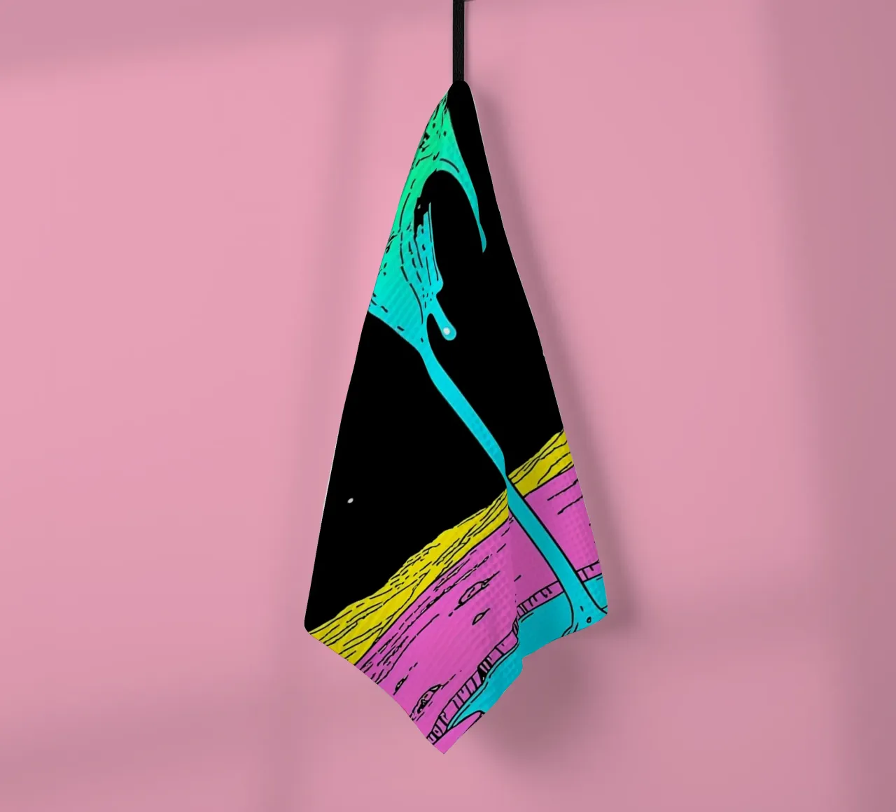 Lune fondante - Pop Art torchon de ColorCrash Gallery