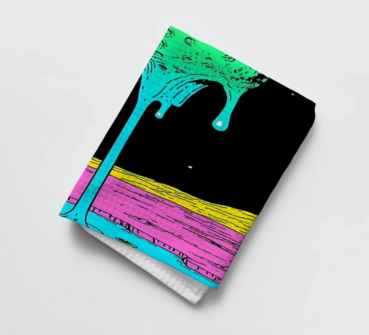 Lune fondante - Pop Art torchon de ColorCrash Gallery