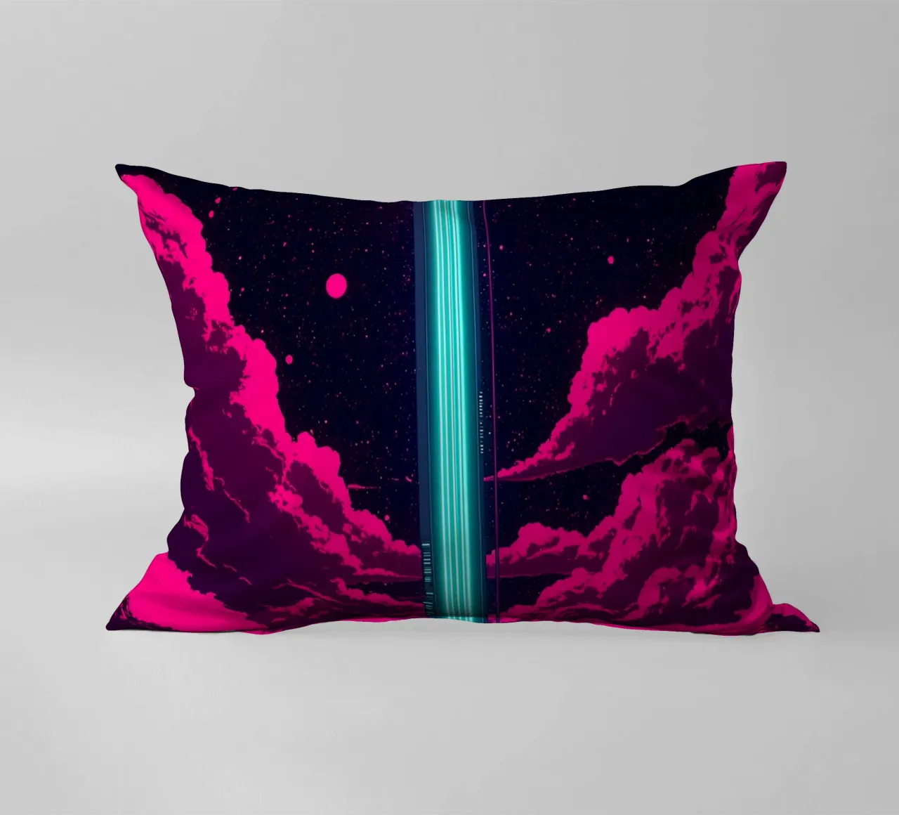 Ascensore spaziale - Pop Art cuscino da ColorCrash Gallery