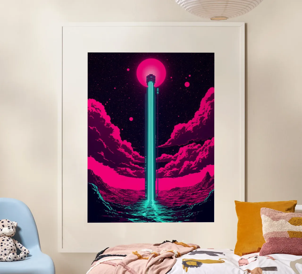 Ascensor espacial - Pop Art hahnemühle de ColorCrash Gallery