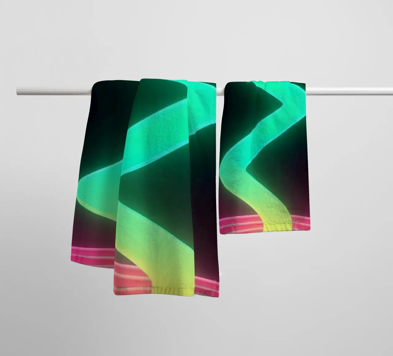 Sci-fi Space - Pop Art towel by ColorCrash Gallery