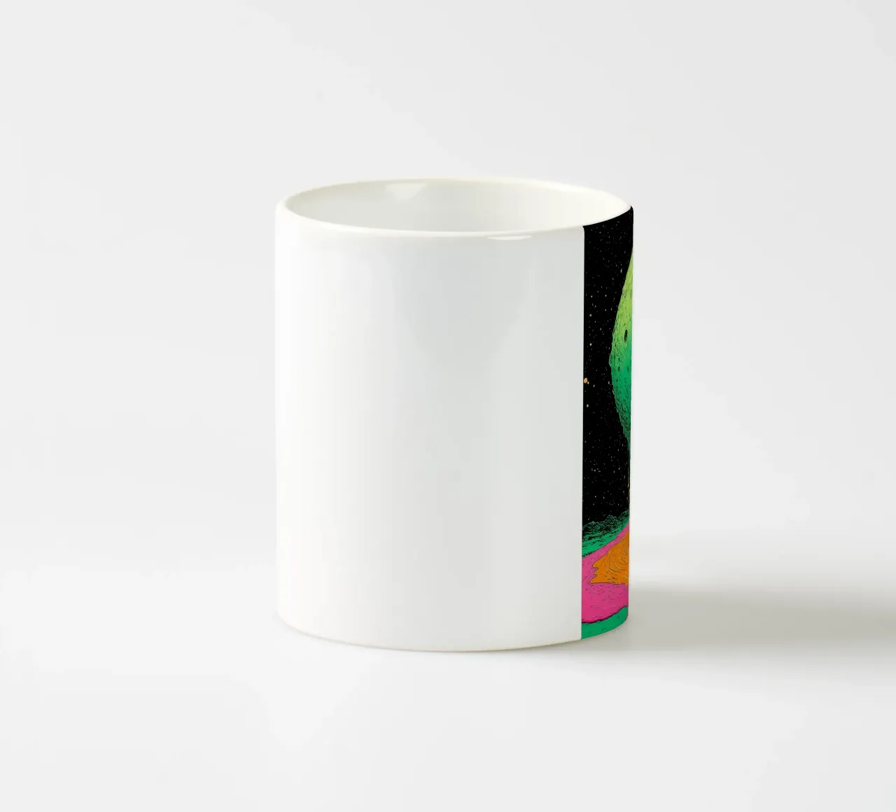Planet Dripping - Pop Art tazza in ceramica da ColorCrash Gallery