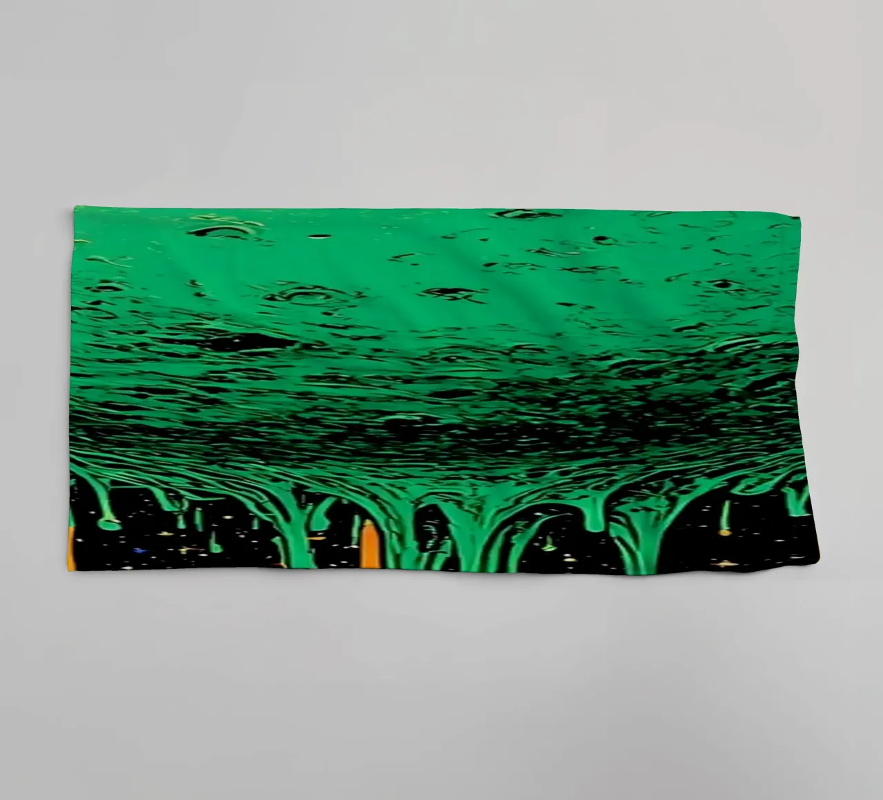 Planet Dripping - Pop Art asciugamano da bagno da ColorCrash Gallery