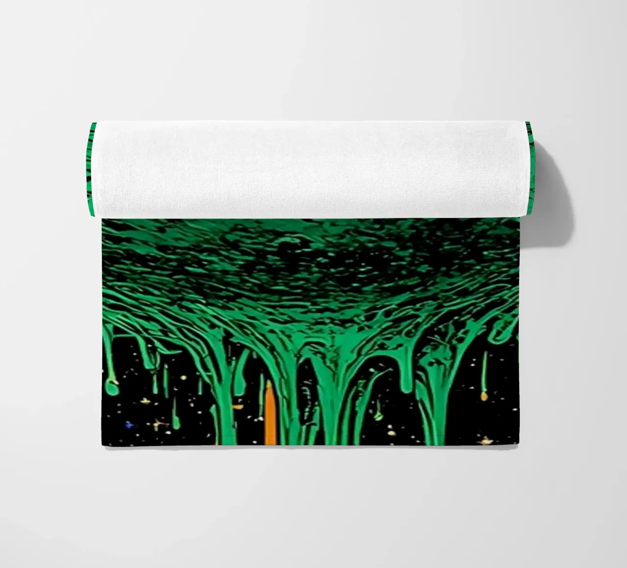 Planet Dripping - Pop Art telo mare da ColorCrash Gallery