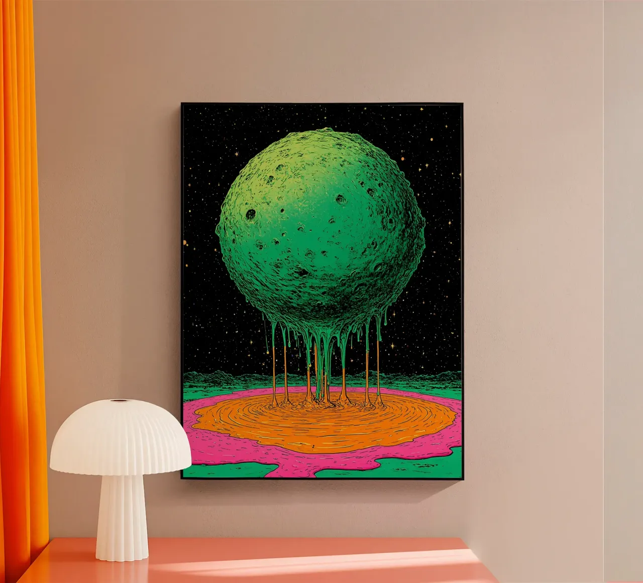 Planet Dripping - Pop Art plexiglass da ColorCrash Gallery