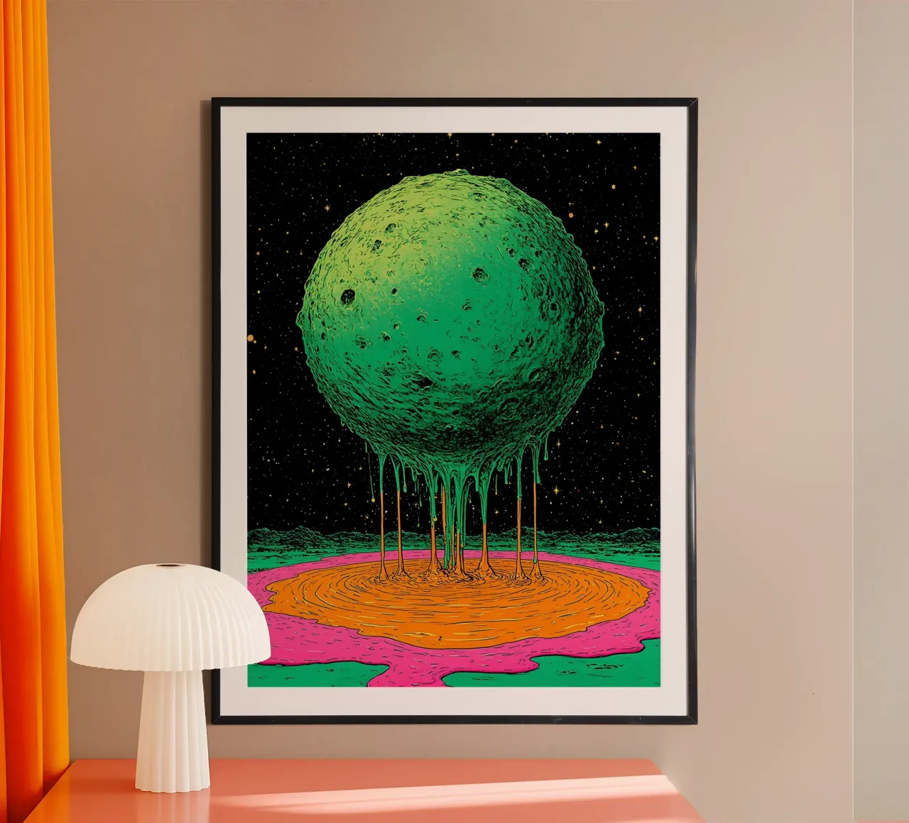 Planet Dripping - Pop Art carta hahnemühle da ColorCrash Gallery