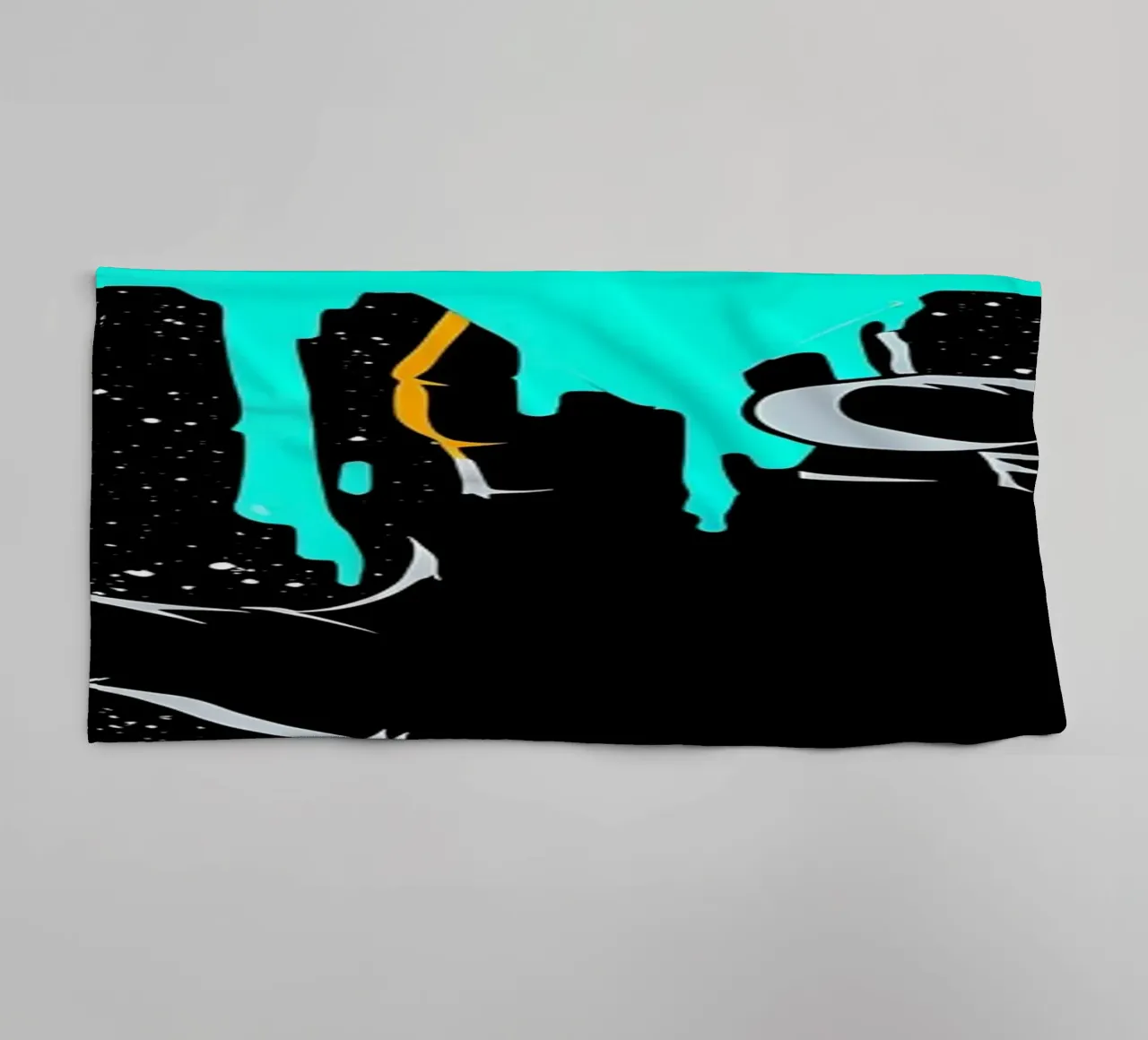 Astronaut berührt Stern - Pop Art Handtuch von ColorCrash Gallery