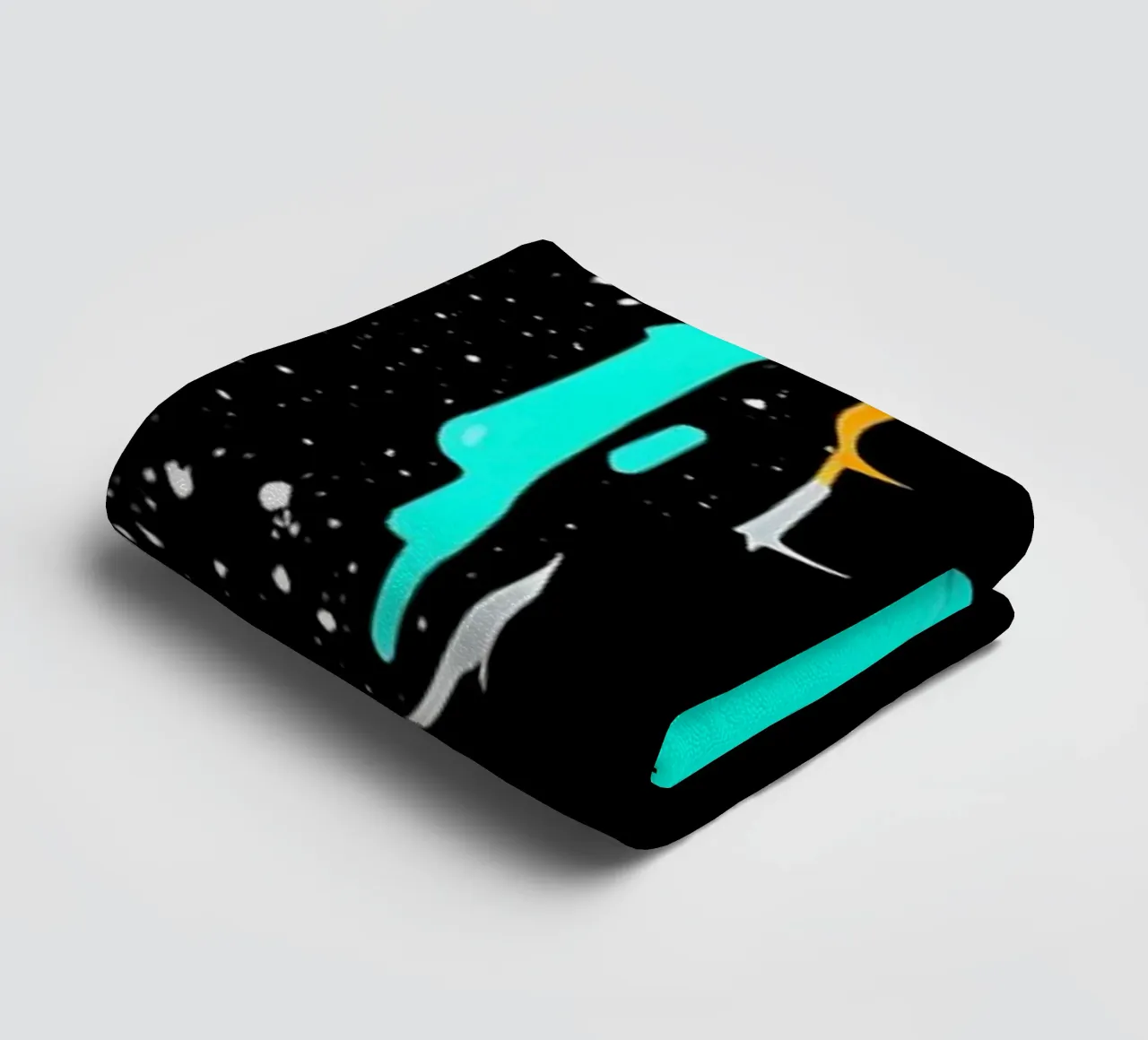 Astronaut berührt Stern - Pop Art Handtuch von ColorCrash Gallery