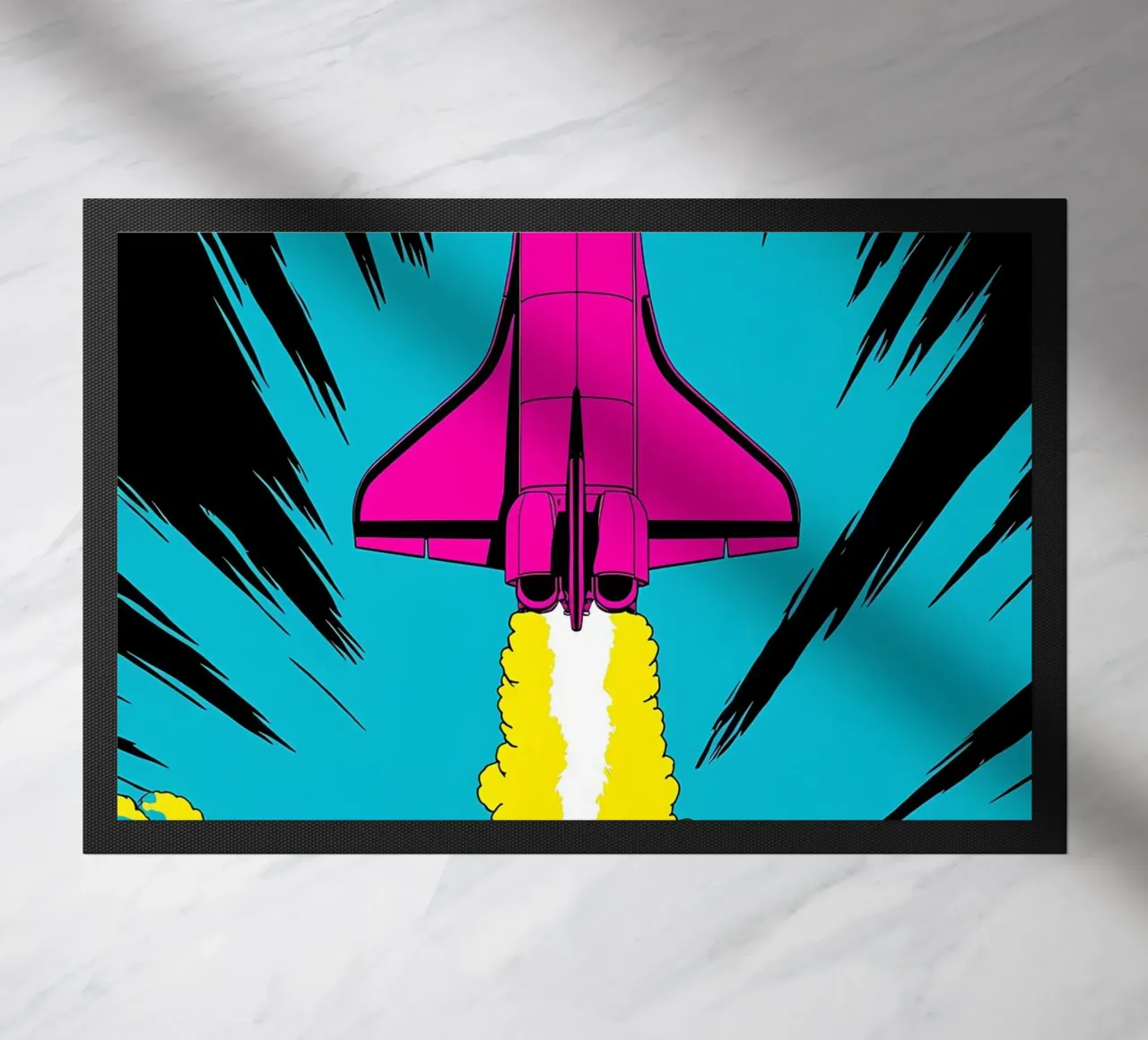 Lancio dello Space Shuttle - Pop Art zerbino da ColorCrash Gallery