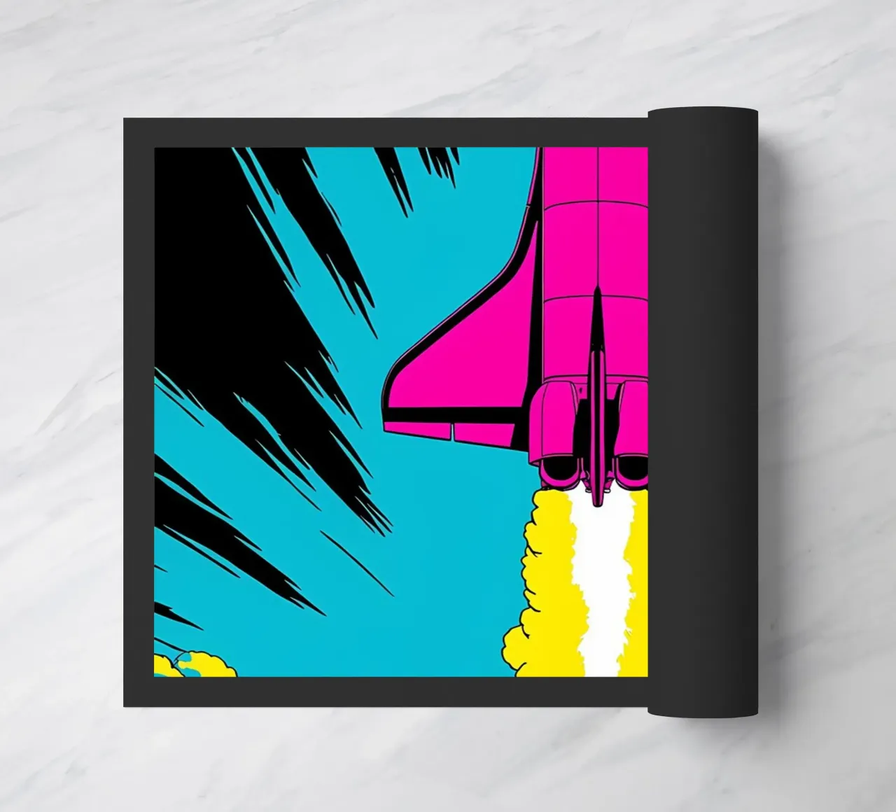 Lancio dello Space Shuttle - Pop Art zerbino da ColorCrash Gallery