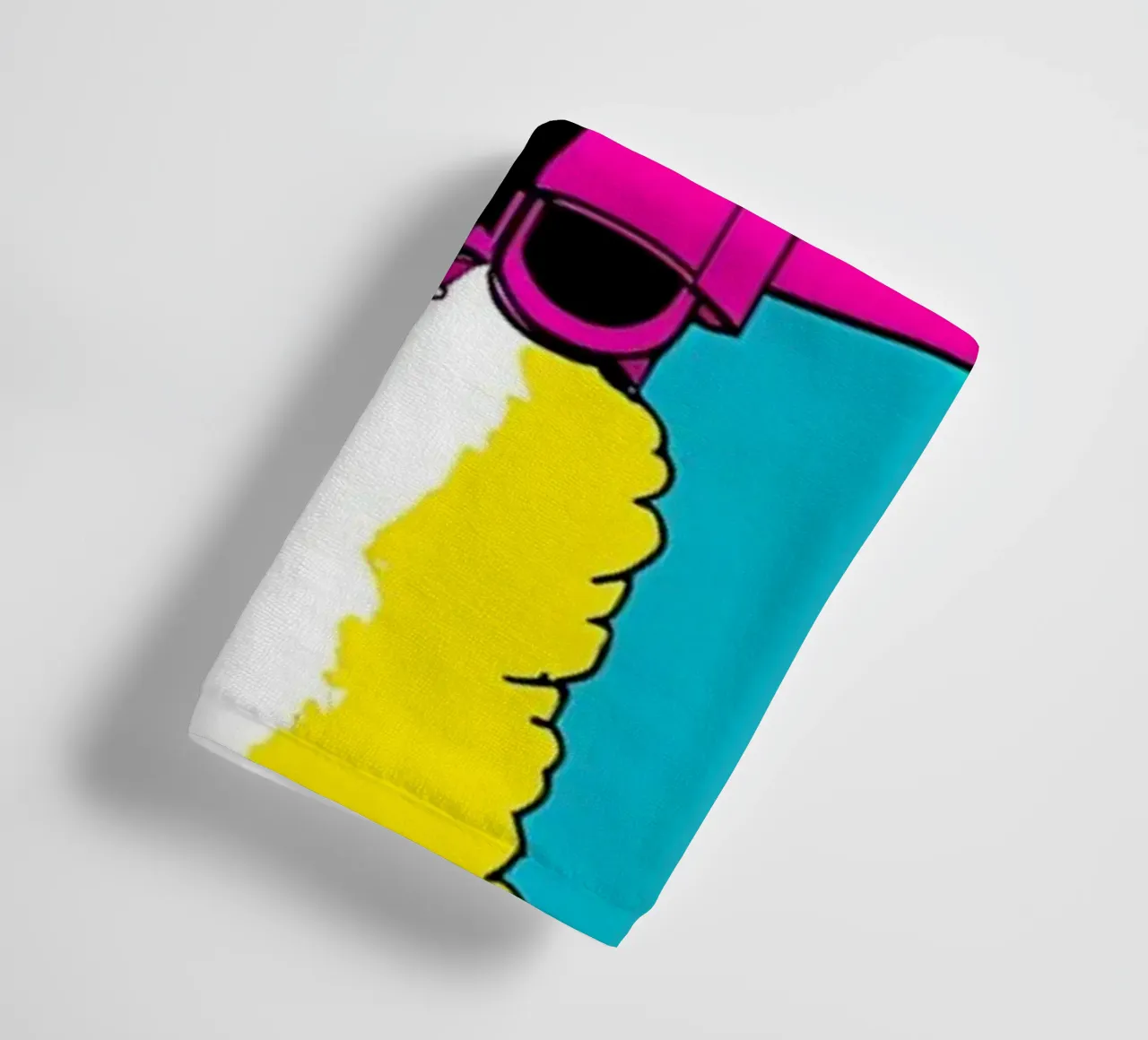 Lancering spaceshuttle - Pop Art badhanddoek van ColorCrash Gallery