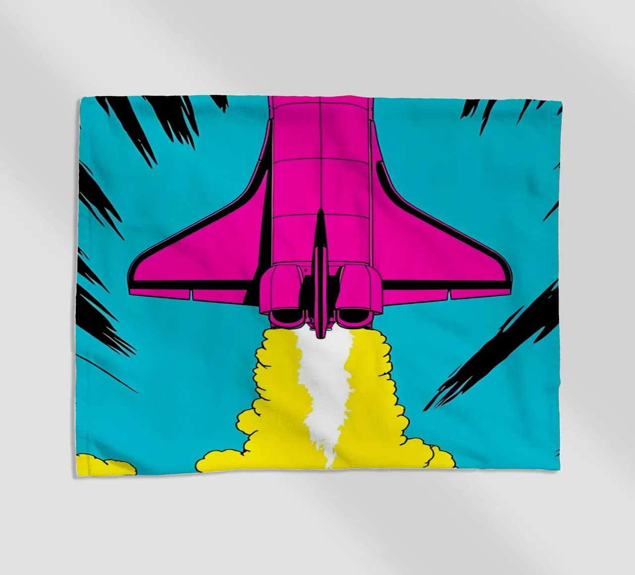 Lancio dello Space Shuttle - Pop Art telo mare da ColorCrash Gallery