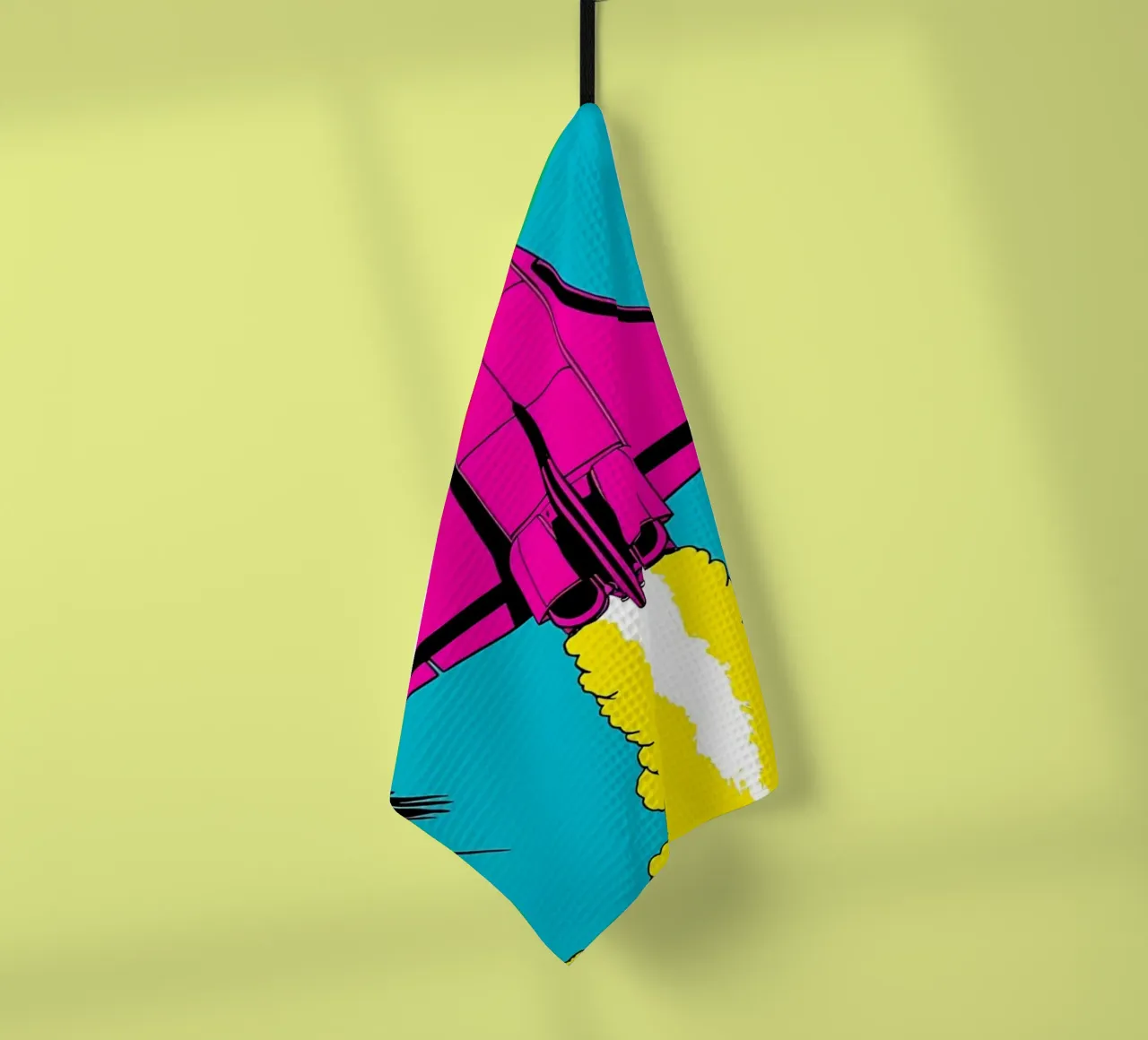 Lancement de la navette spatiale - Pop Art torchon de ColorCrash Gallery