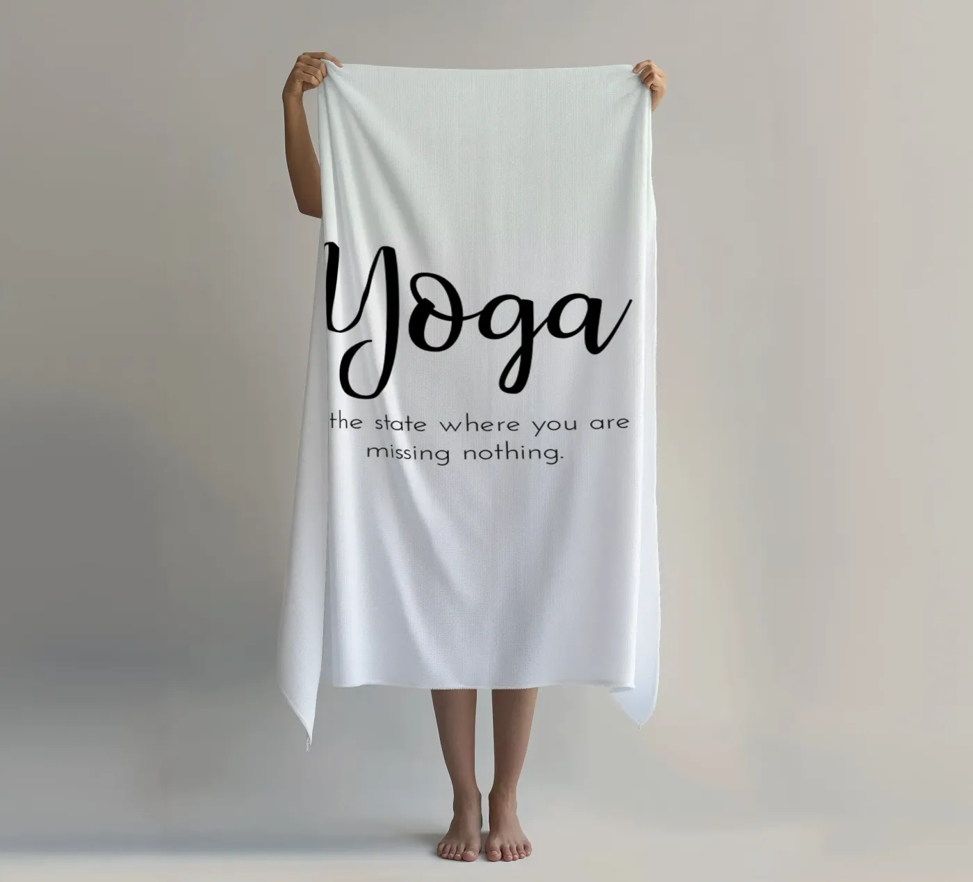 Yoga beach towel by Ayleen