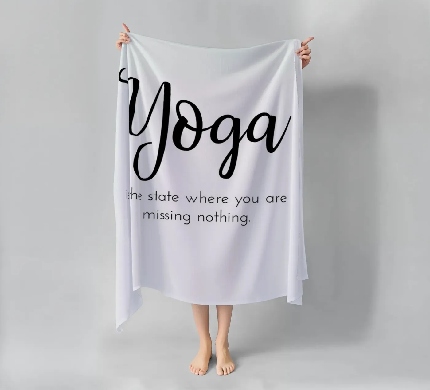Yoga beach towel by Ayleen