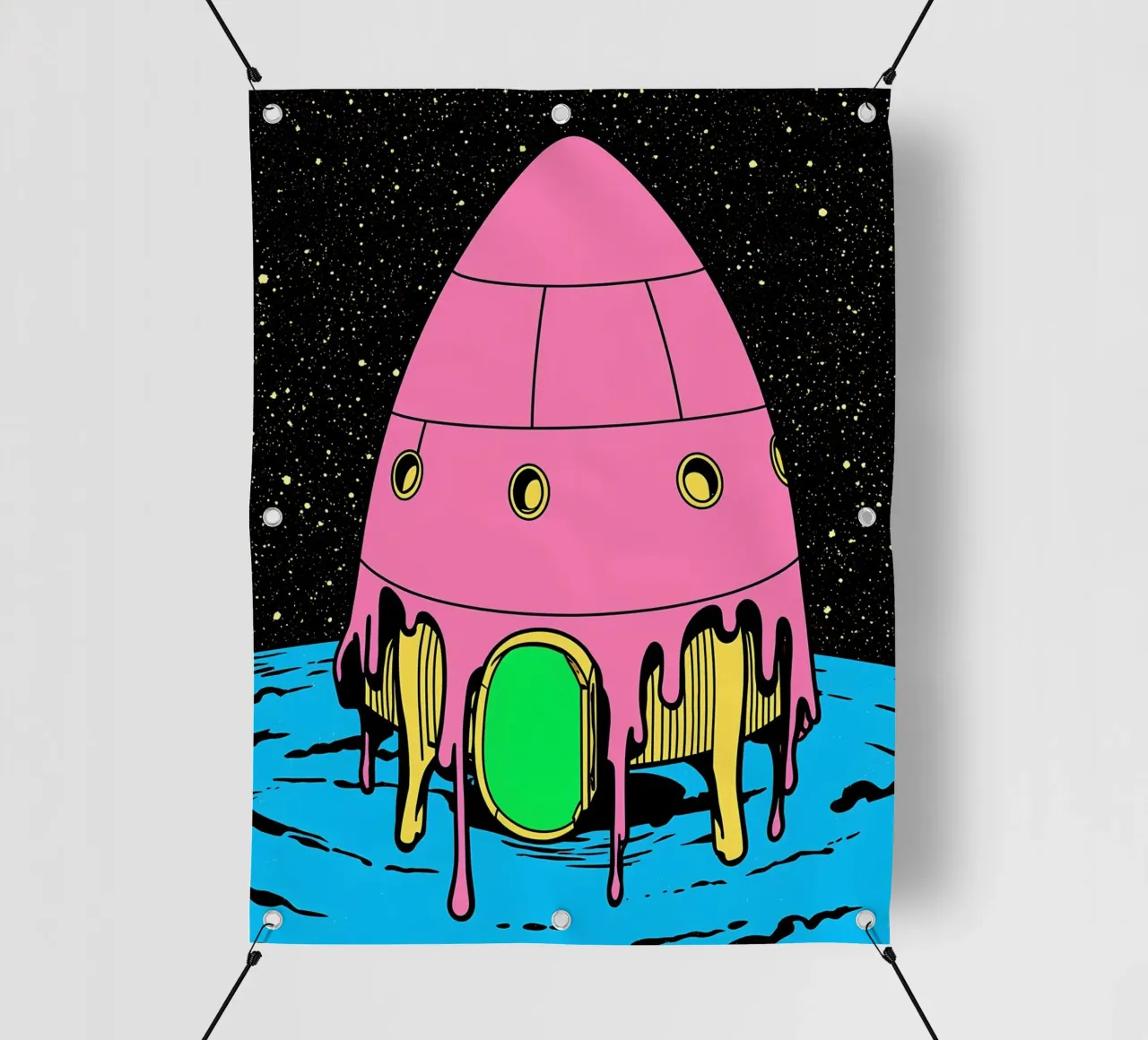 Lander - Pop Art telo in pvc da ColorCrash Gallery