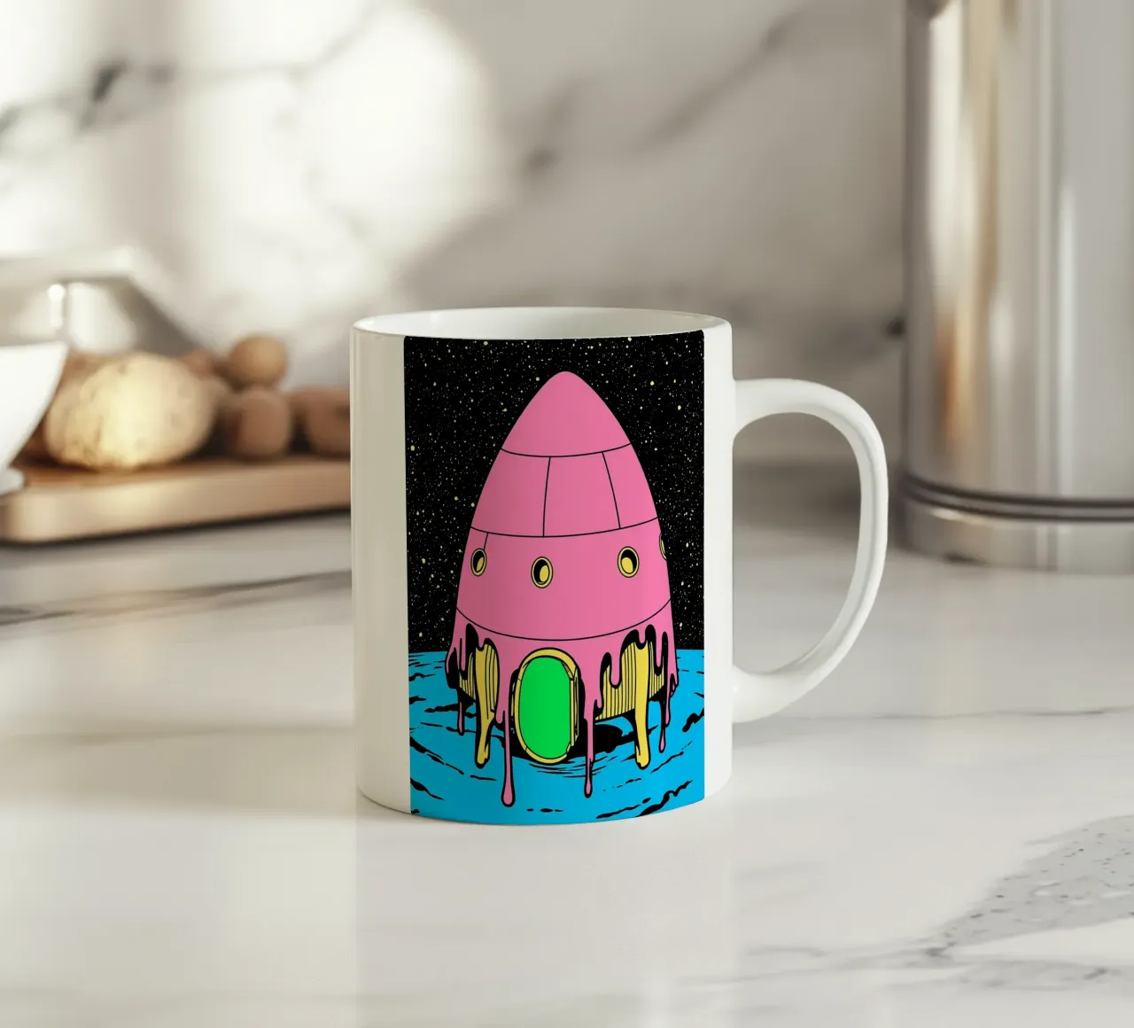 Lander - Pop Art tazza in ceramica da ColorCrash Gallery