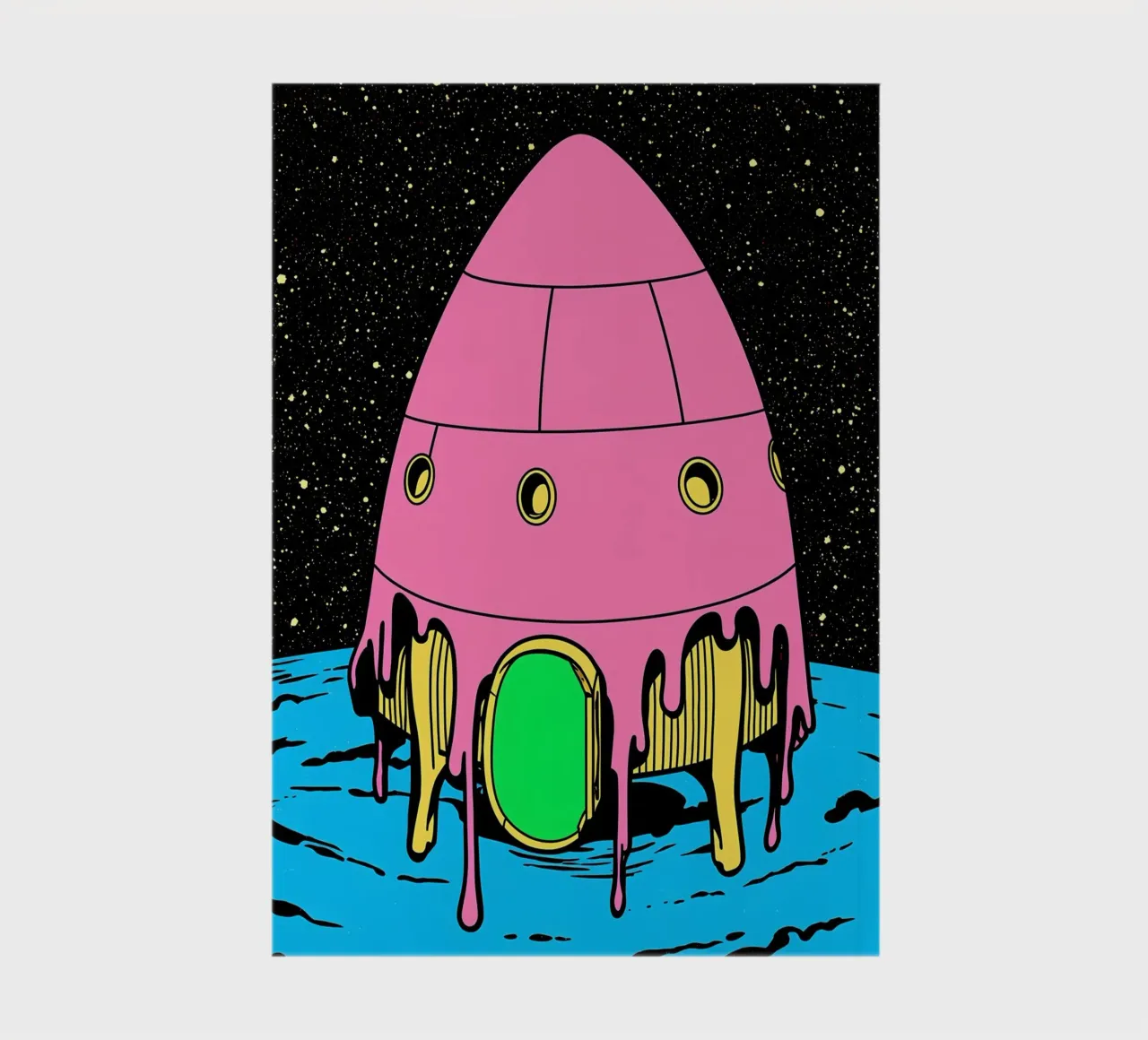 Lander - Pop Art notebook by ColorCrash Gallery
