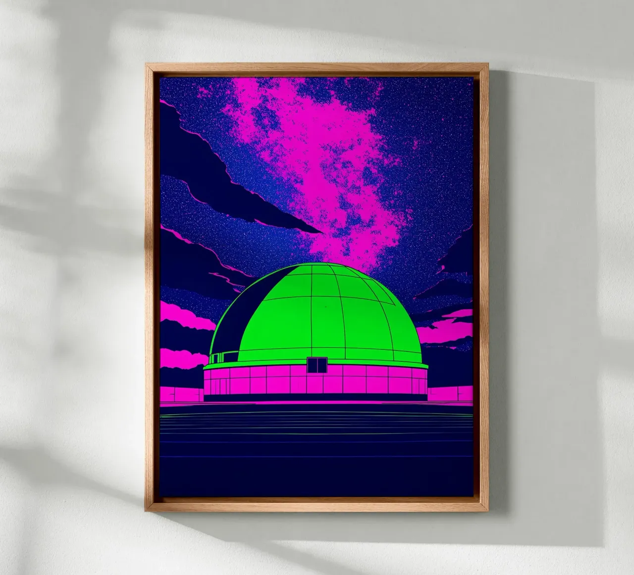 Cupola dell'Osservatorio - Pop Art tela con Cornice a cassetta da ColorCrash Gallery