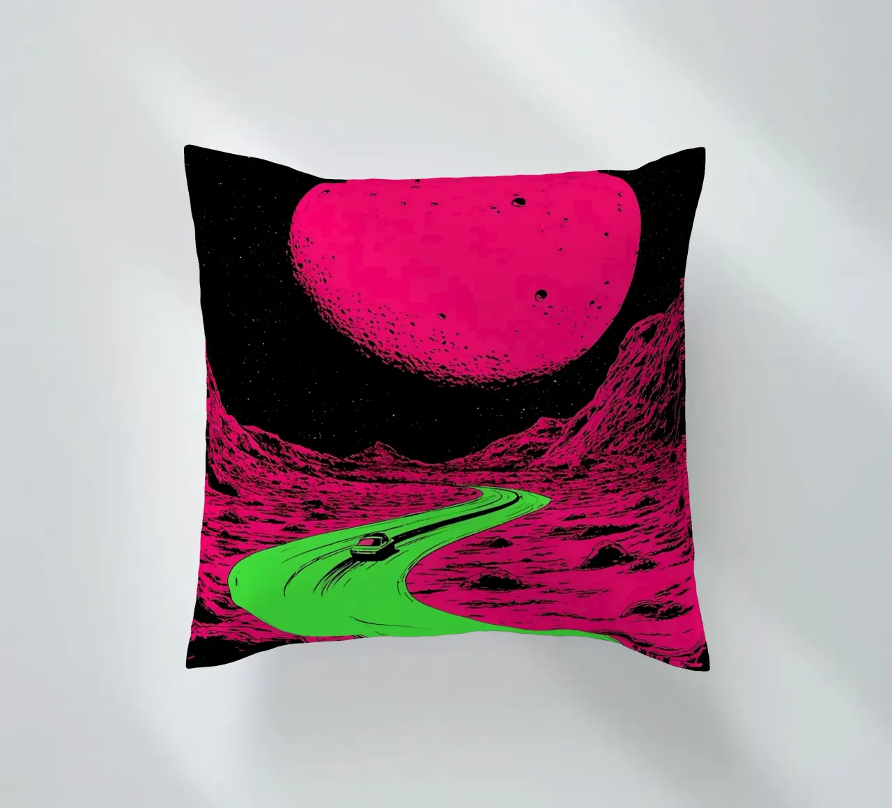 Strada della Luna - Pop Art cuscino da ColorCrash Gallery