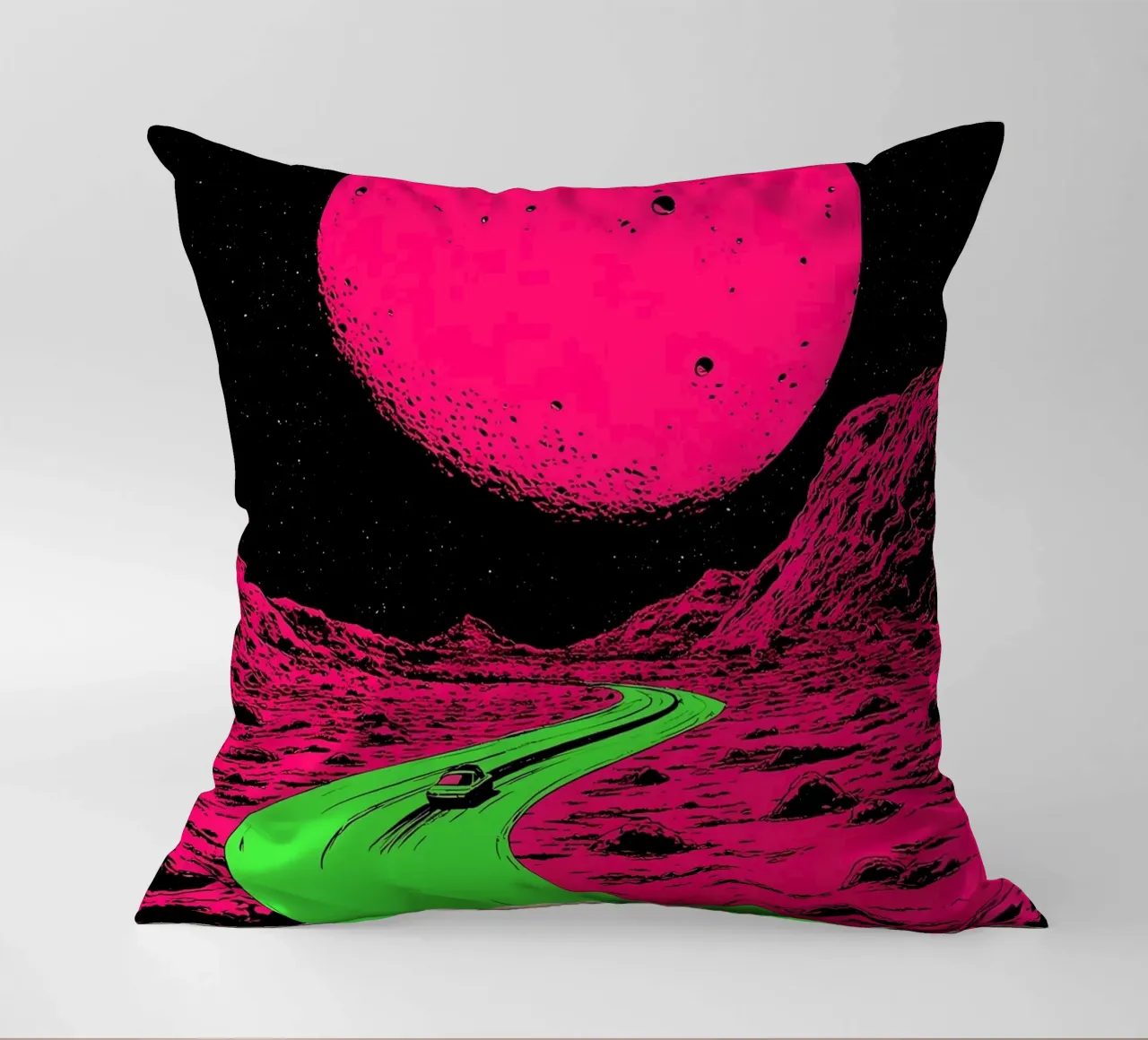 Strada della Luna - Pop Art cuscino da ColorCrash Gallery
