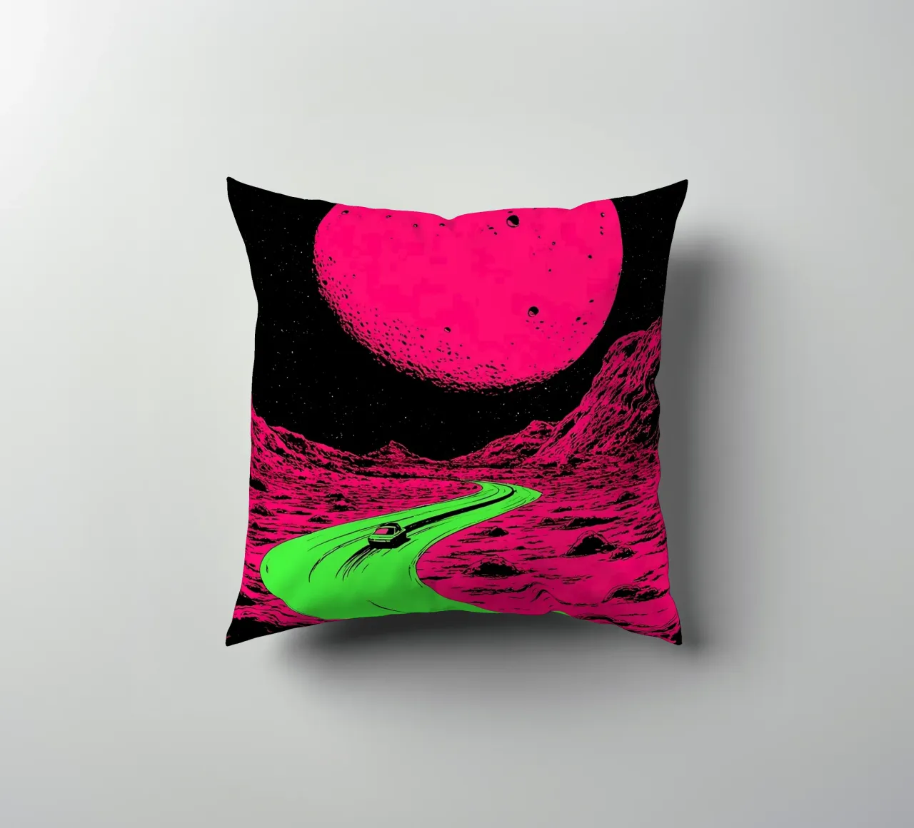 Strada della Luna - Pop Art cuscino da ColorCrash Gallery