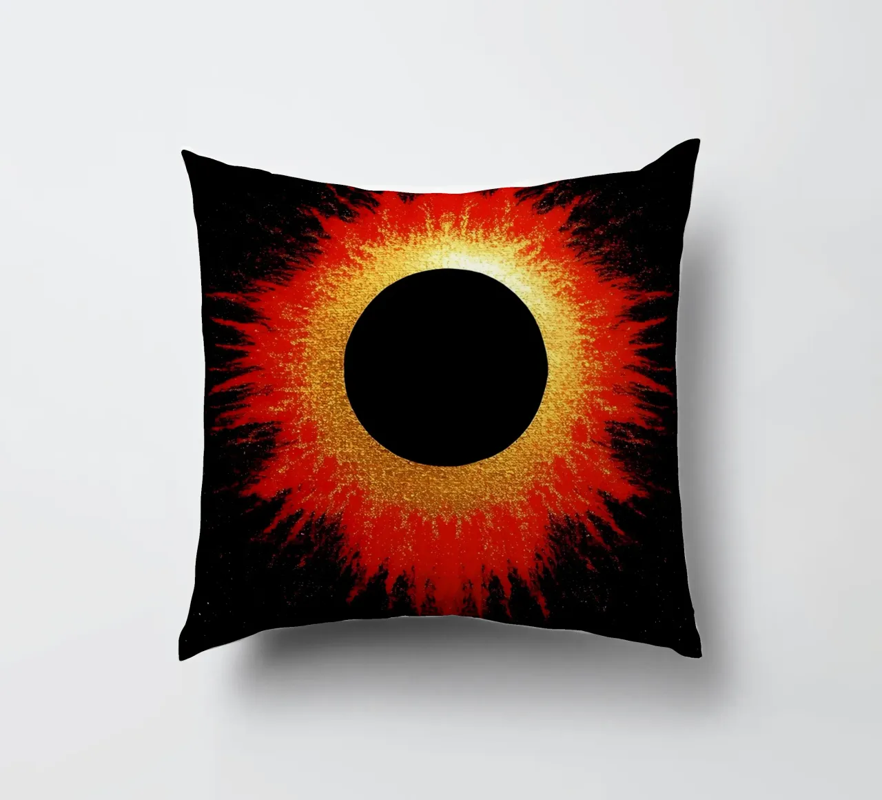 Eclissi solare - Pop Art cuscino da ColorCrash Gallery