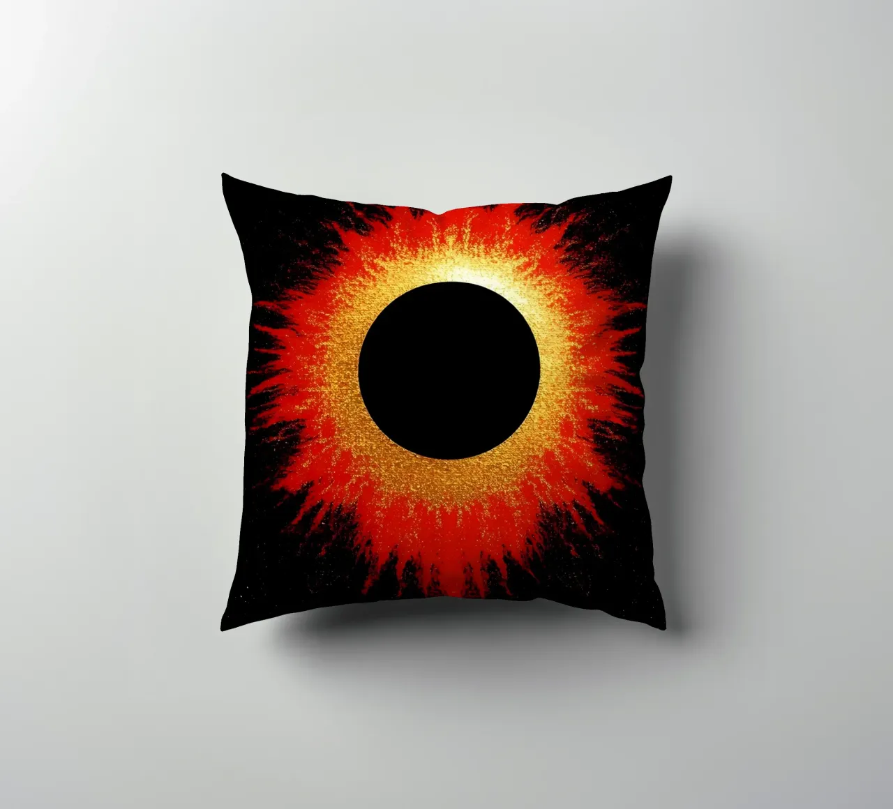 Eclissi solare - Pop Art cuscino da ColorCrash Gallery