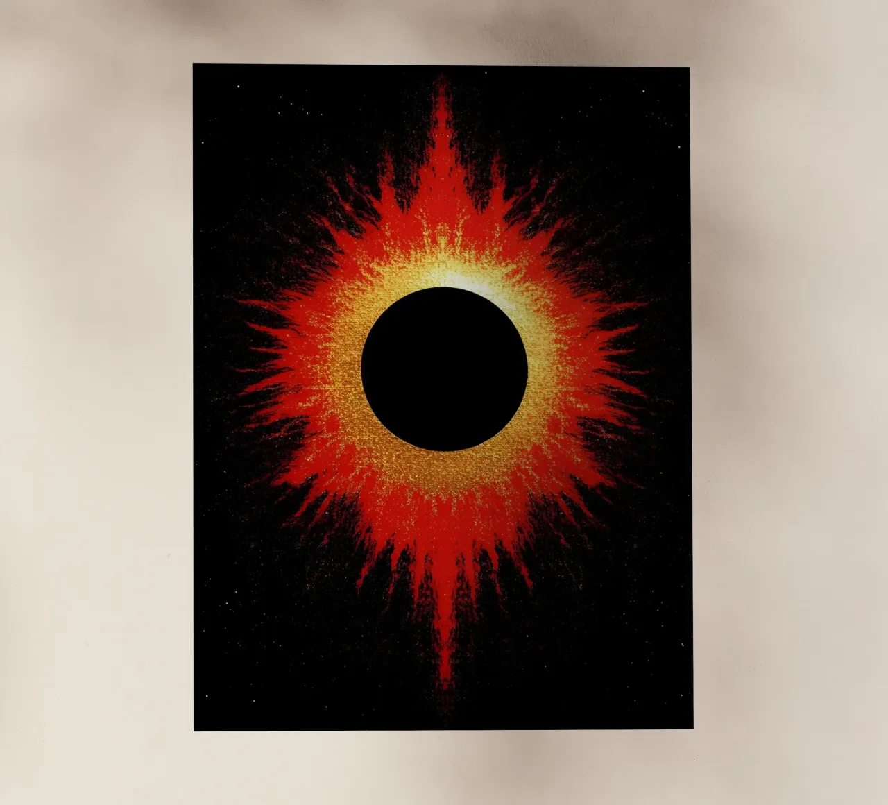 Eclissi solare - Pop Art pellicola backlit da ColorCrash Gallery