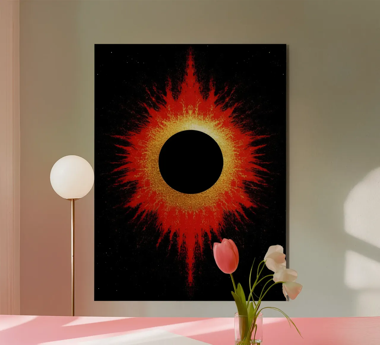 Eclissi solare - Pop Art alluminio dibond da ColorCrash Gallery