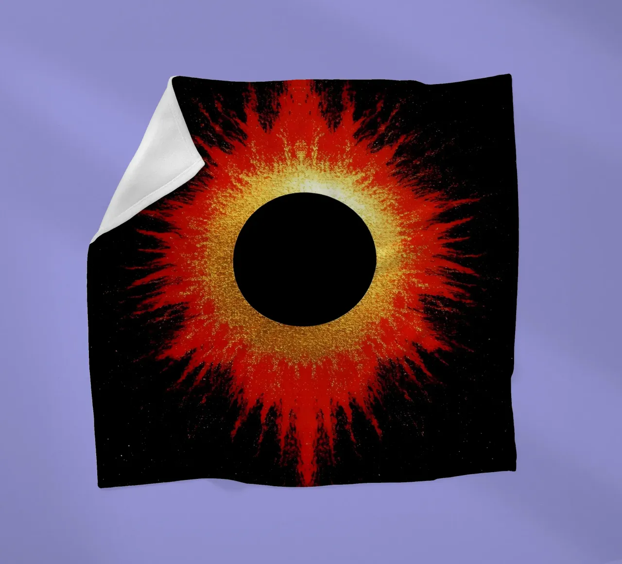 Eclissi solare - Pop Art coperta in pile da ColorCrash Gallery